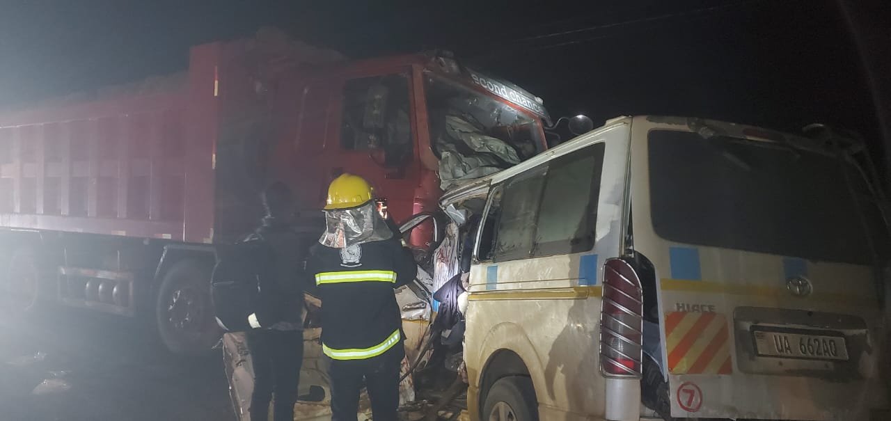 Scene of the fatal accident in Lwera Swamp, Kalungu District