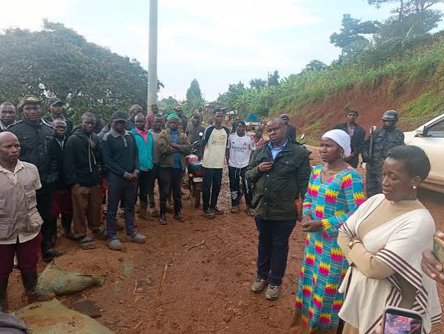 Government officials inspecting a construction site