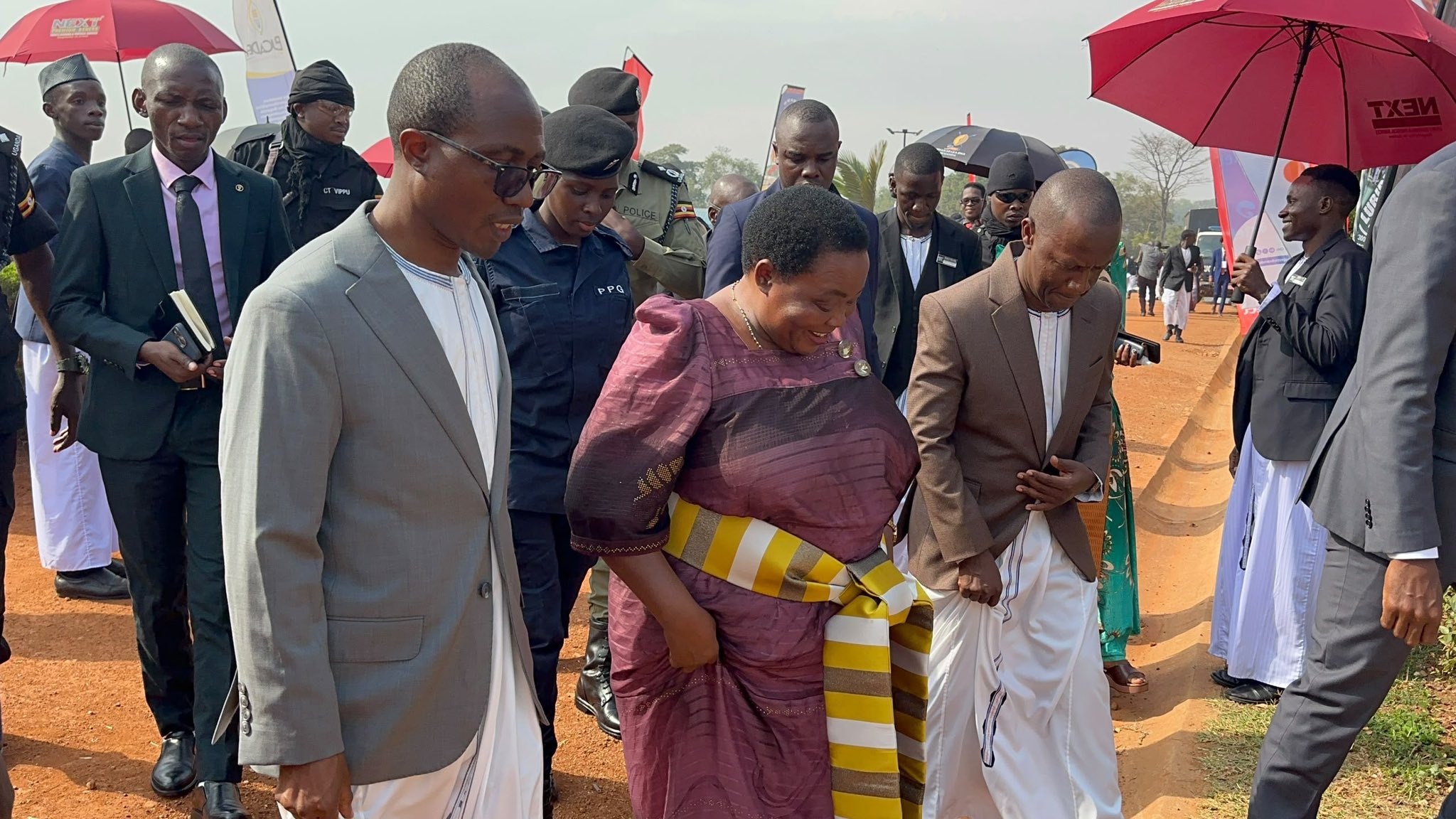 Prime Minister reaching at watoto church for 33rd coronation