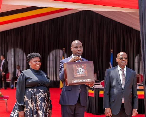 Uganda shilling banknotes fanned out